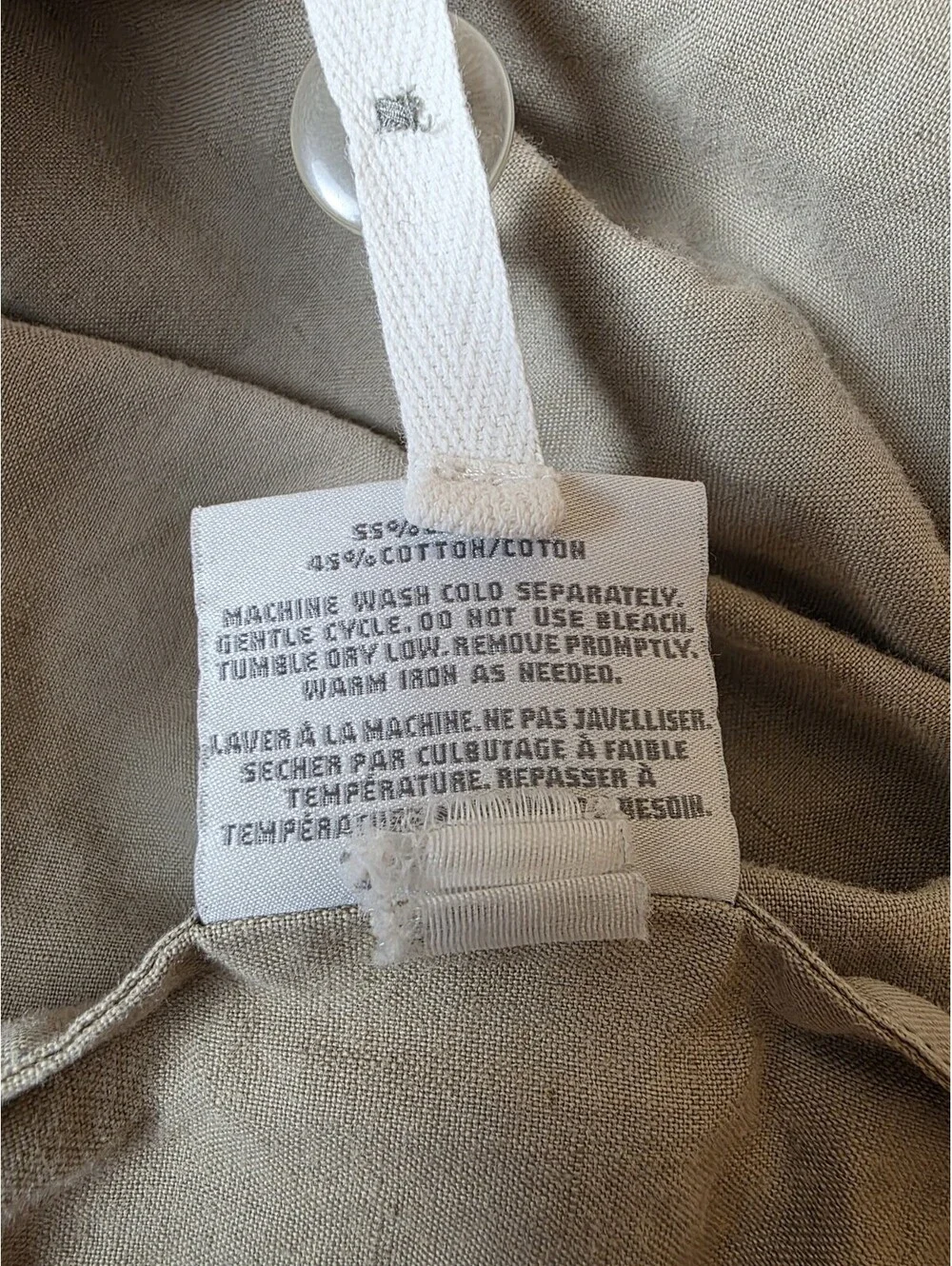 Restoration Hardware King Stonewashed 55% Linen 45% Cotton Duvet GrayTaupe Brown